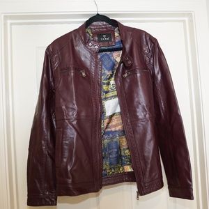 Vintage Faux Leather Jacket - Mens size (M)